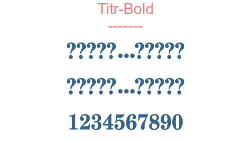 Titr-Bold