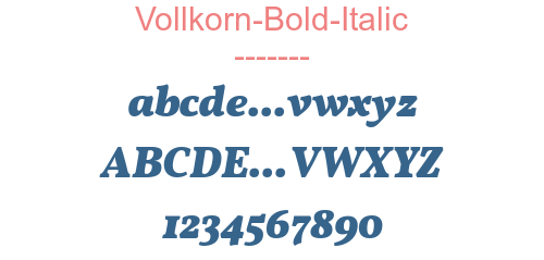 Vollkorn-Bold-Italic