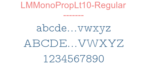 LMMonoPropLt10-Regular