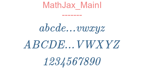 MathJax MainI