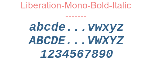 Liberation-Mono-Bold-Italic