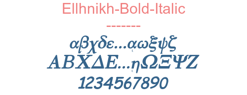 Ellhnikh-Bold-Italic