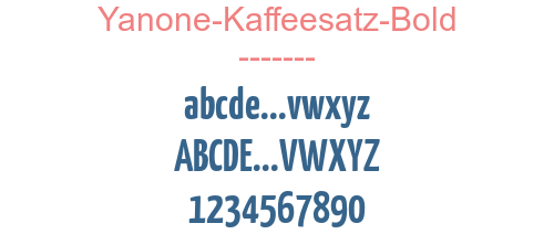 Yanone-Kaffeesatz-Bold