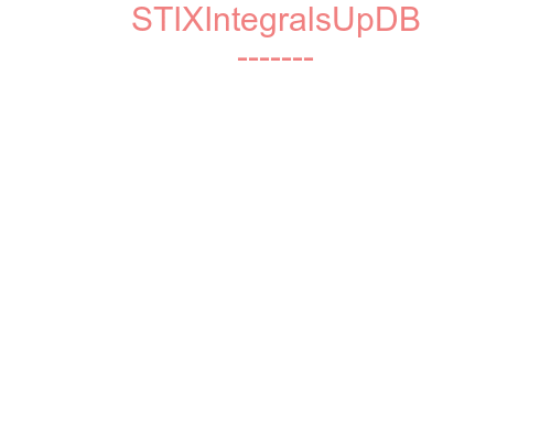 STIXIntegralsUpDB