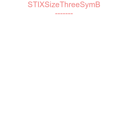 STIXSizeThreeSymB