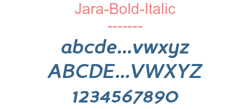 Jara-Bold-Italic