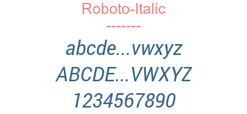 Roboto-Italic