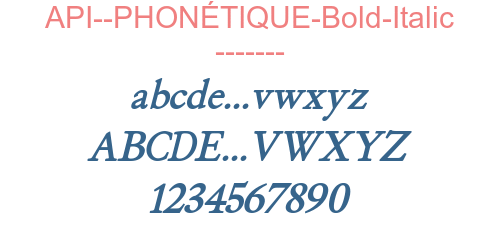 API--PHONÉTIQUE-Bold-Italic