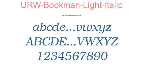 URW-Bookman-Light-Italic