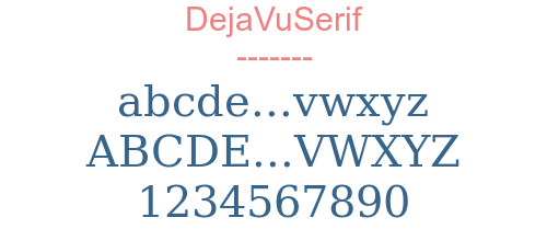 DejaVuSerif