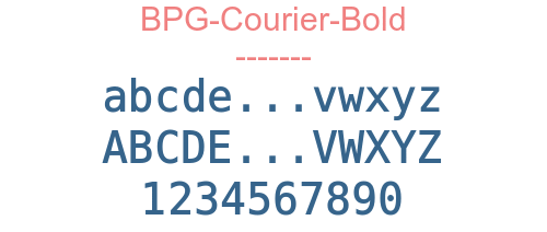 BPG-Courier-Bold