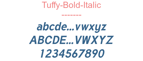 Tuffy-Bold-Italic