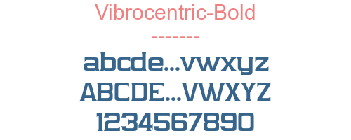 Vibrocentric-Bold