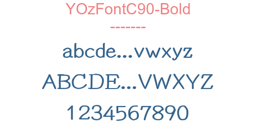 YOzFontC90-Bold