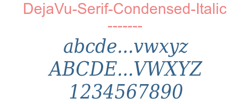 DejaVu-Serif-Condensed-Italic