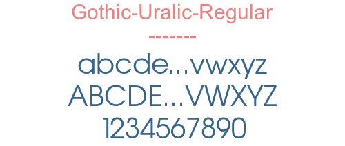 Gothic-Uralic-Regular