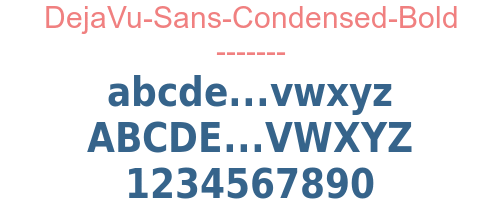 DejaVu-Sans-Condensed-Bold