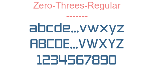 Zero-Threes-Regular