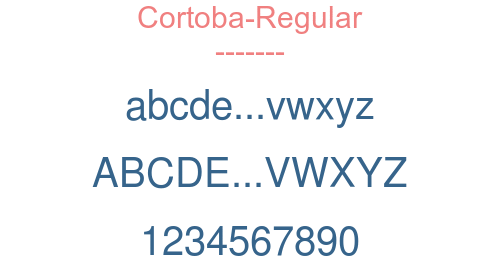 Cortoba-Regular