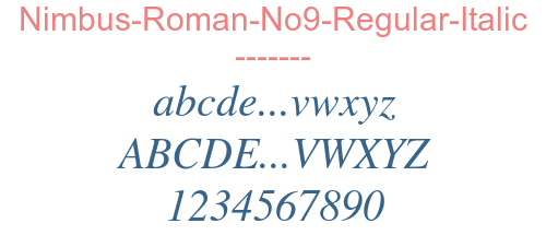 Nimbus-Roman-No9-Regular-Italic