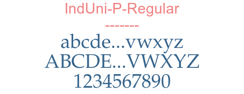 IndUni-P-Regular