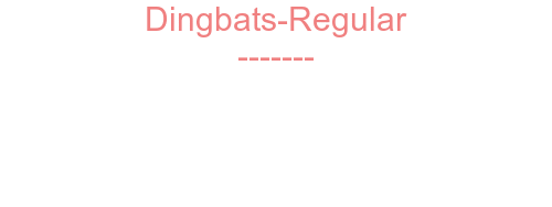 Dingbats-Regular