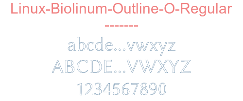 Linux-Biolinum-Outline-O-Regular