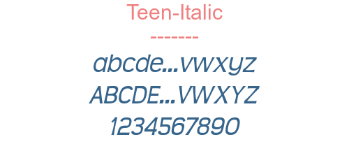 Teen-Italic