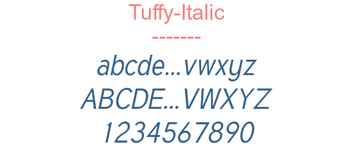 Tuffy-Italic