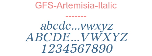 GFS-Artemisia-Italic