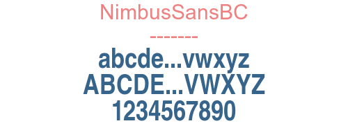 NimbusSansBC