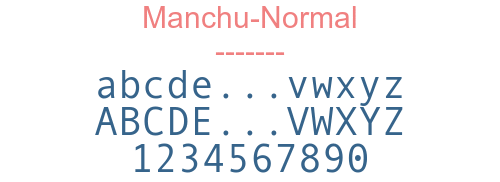 Manchu-Normal