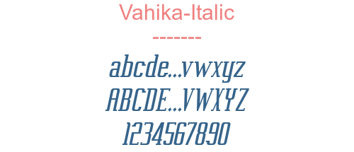 Vahika-Italic