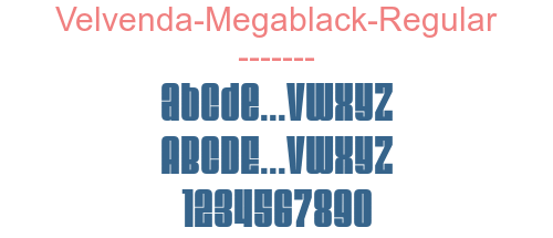 Velvenda-Megablack-Regular