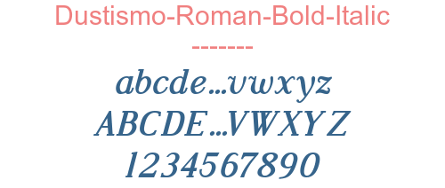 Dustismo-Roman-Bold-Italic