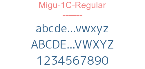 Migu-1C-Regular