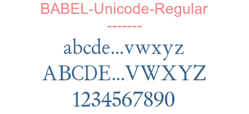 BABEL-Unicode-Regular