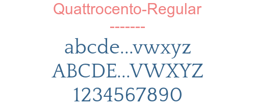 Quattrocento-Regular