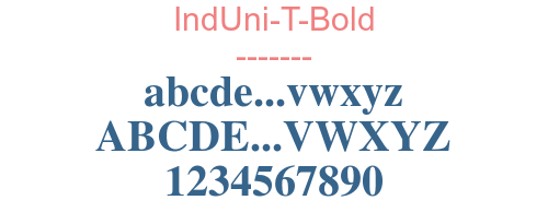 IndUni-T-Bold