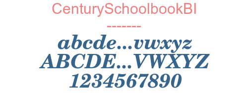 CenturySchoolbookBI