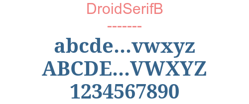 DroidSerifB