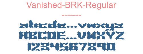 Vanished-BRK-Regular