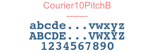 Courier10PitchB