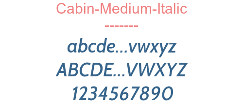 Cabin-Medium-Italic