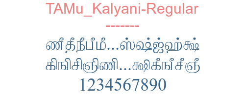 TAMu Kalyani-Regular