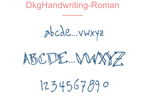 DkgHandwriting-Roman