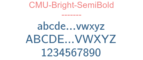 CMU-Bright-SemiBold