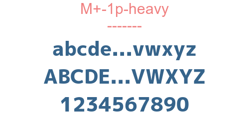 M+-1p-heavy