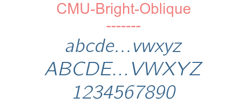 CMU-Bright-Oblique