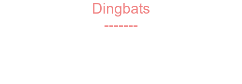 Dingbats